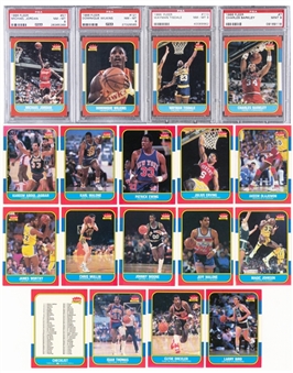1986/87 Fleer High Grade Complete Set (132) Featuring #57 Michael Jordan #57 PSA NM-MT 8 Rookie Card 